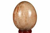 Polished Peach Moonstone Egg - Madagascar #182395-1